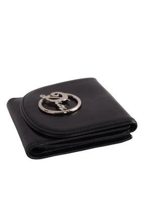 Portefeuille Dior Noir en Cuir