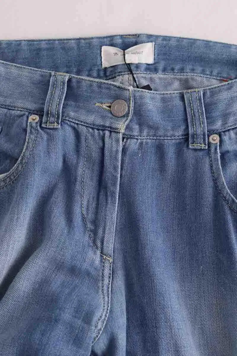 Jean droit Isabel Marant Étoile Bleu en Coton