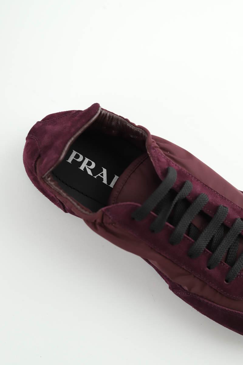 Baskets Prada  Bordeaux