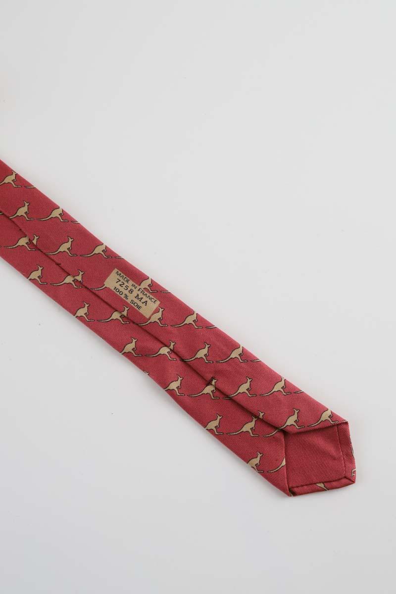 Cravate Hermès  Rouge