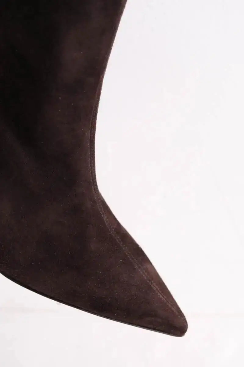 Bottes LK Bennett Astrid Marron en Daim