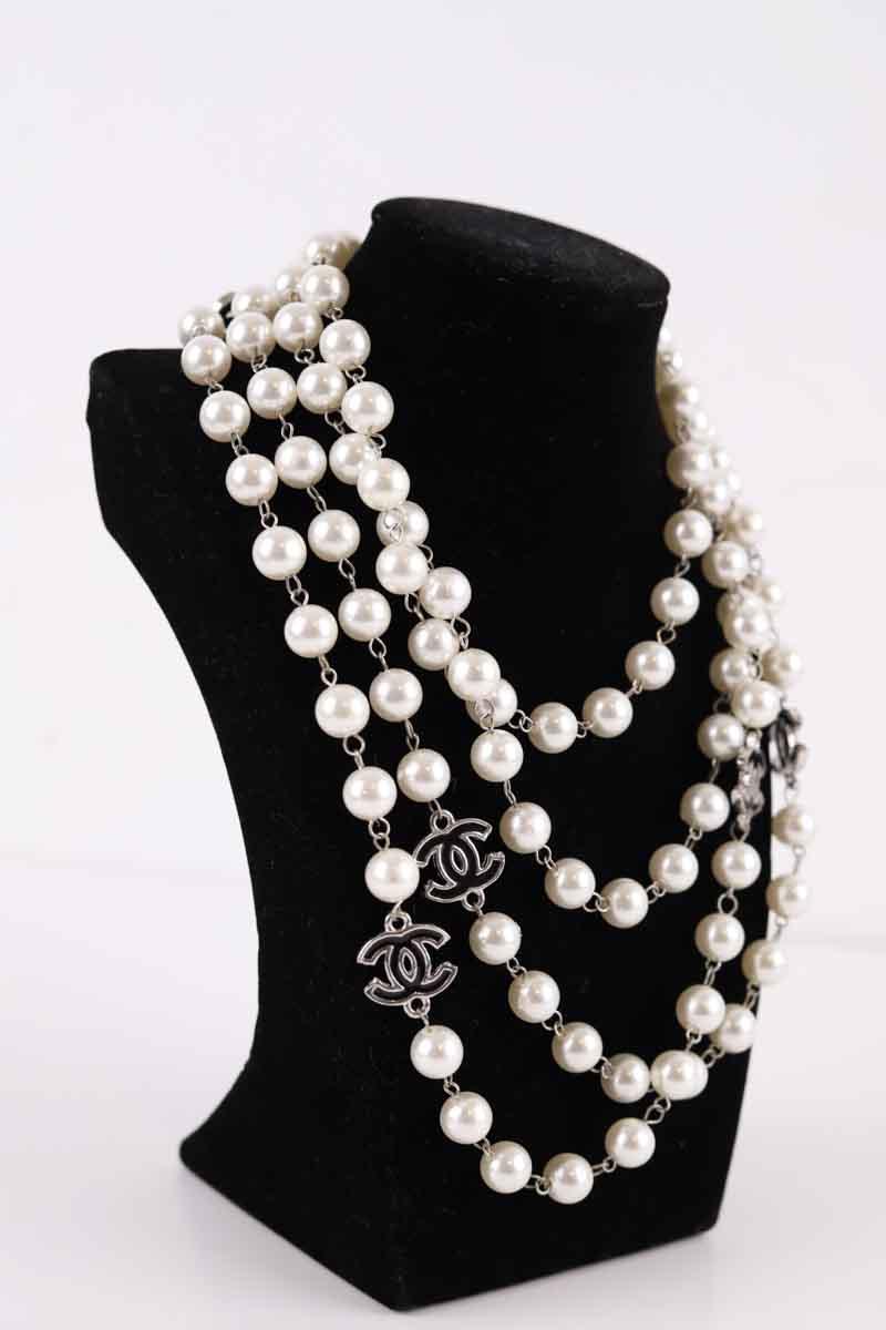 Collier Chanel  Blanc