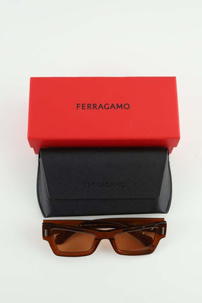 Lunettes de soleil Salvatore Ferragamo  Marron