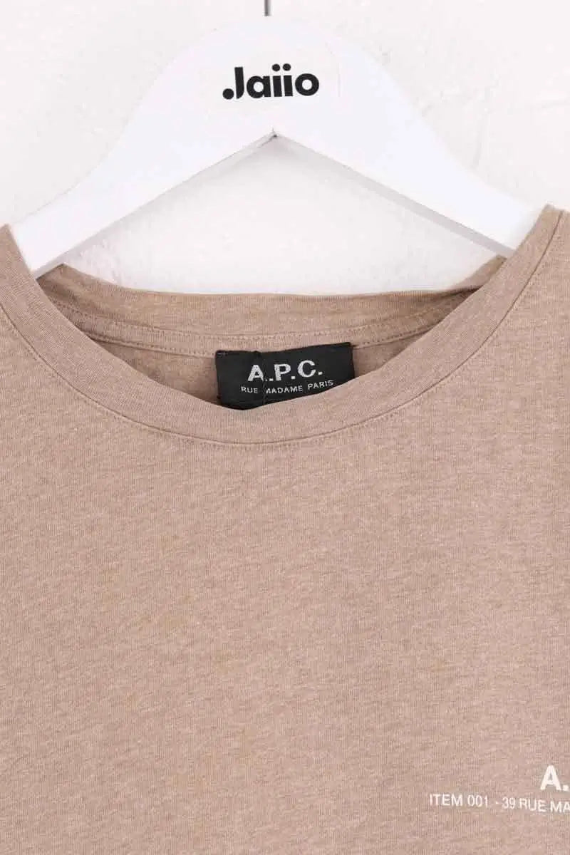 T-shirt APC Beige en Coton