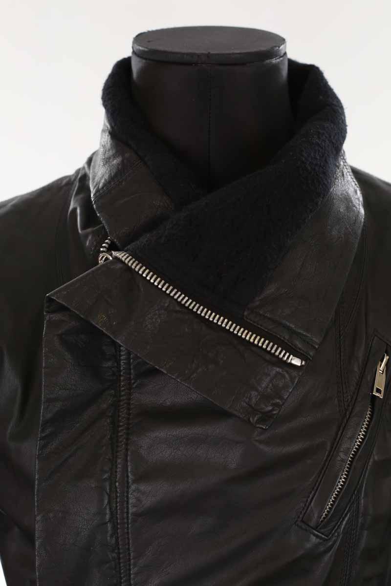 Veste en cuir Rick Owens  Noir