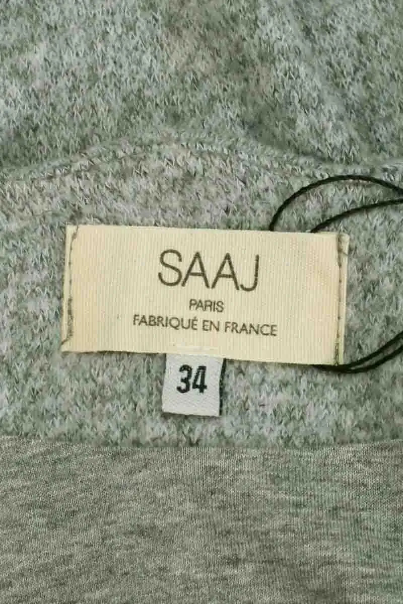Cardigan Saaj Gris en Synthétique