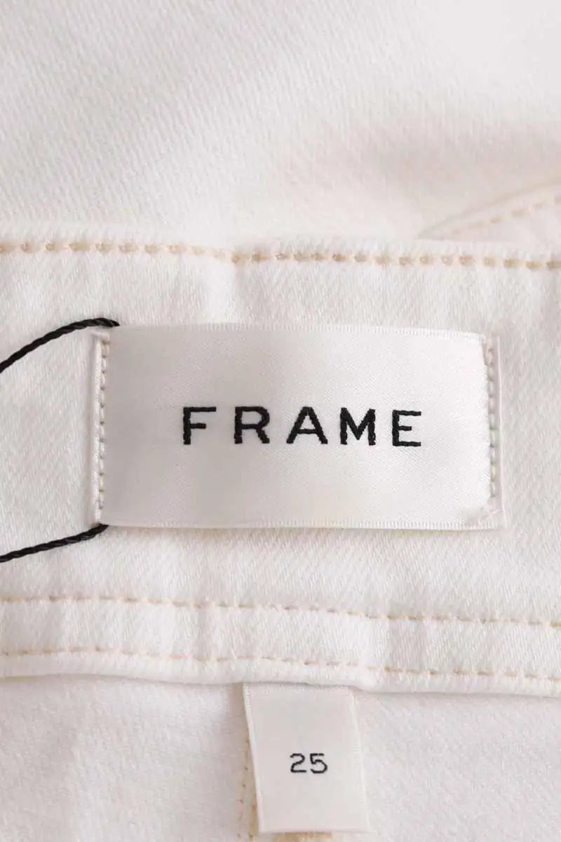 Jean bootcut Frame Blanc en Coton