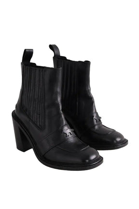 Boots Kitsuné Noir en Cuir