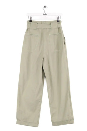 Pantalon Carot Sandro Vert en Coton