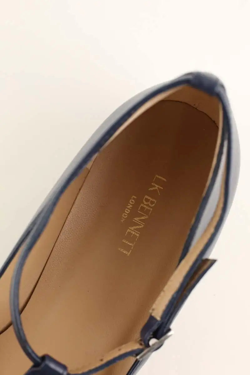 Ballerines LK Bennett Minna Marine en Cuir
