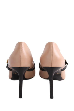 Talons Lanvin Rose en Cuir