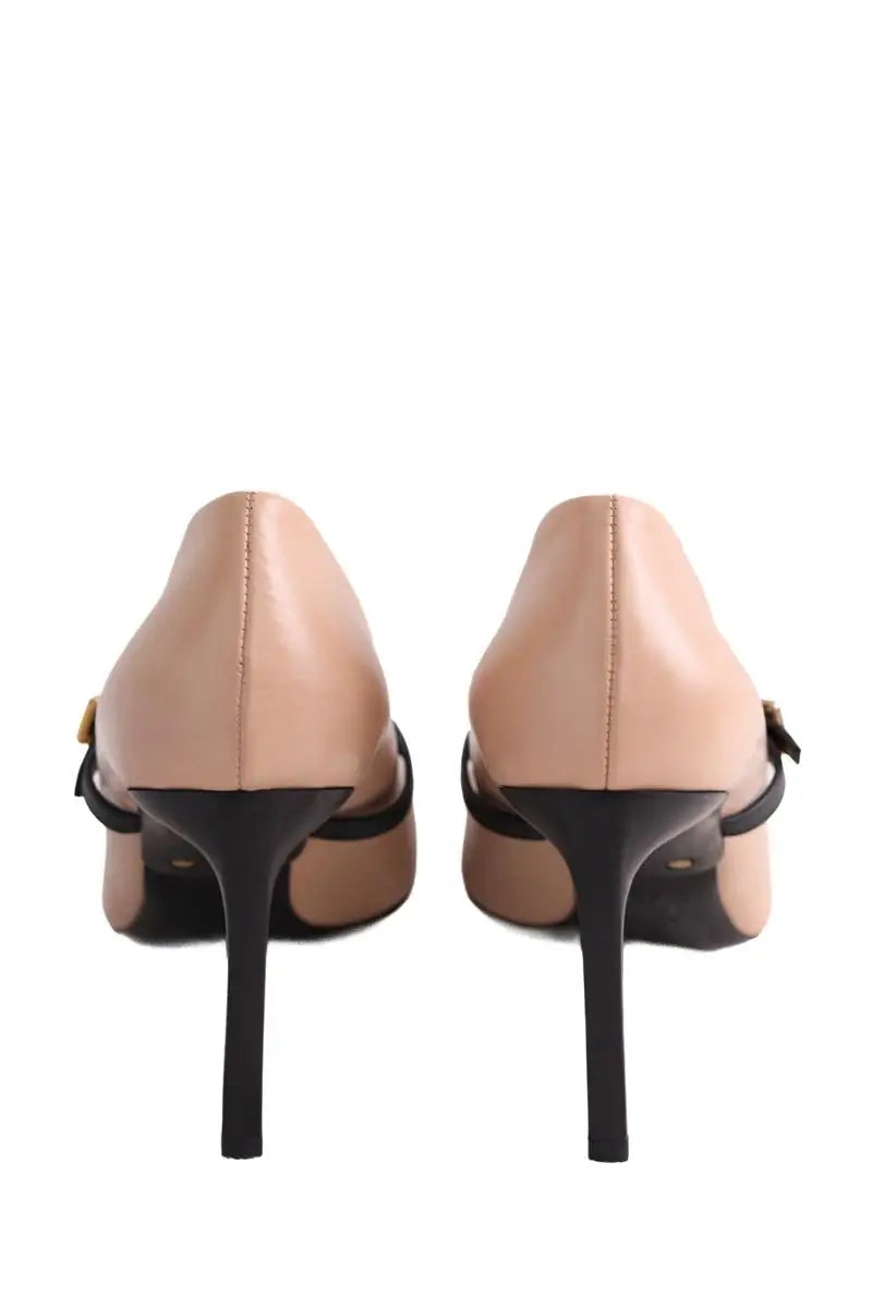 Talons Lanvin Rose en Cuir