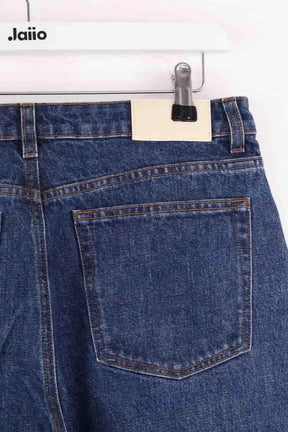 Jean droit Lepantalon Bleu en Coton