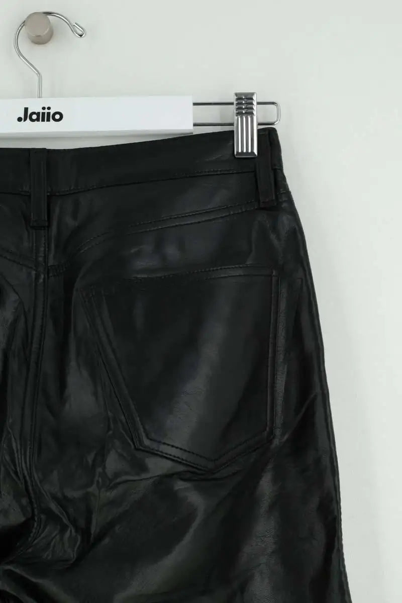 Pantalon droit Agolde Noir en Synthétique
