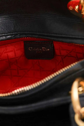 Sac à main Dior Lady Dior Noir en Cuir