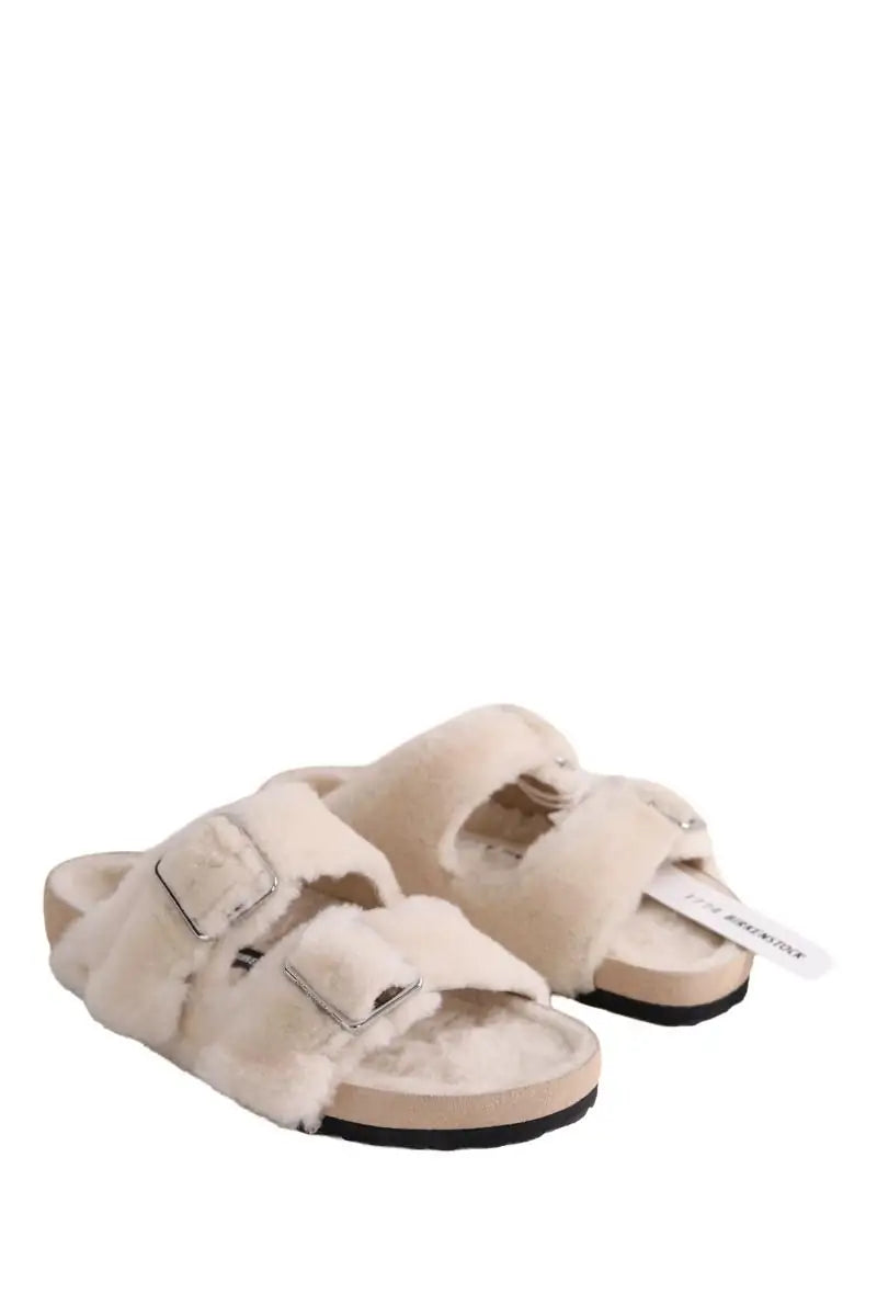 Mules Birkenstock Beige en Cuir