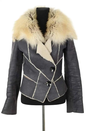 Peau lainée  Jitrois  {"state":"generated","value":"Grise","isStale":false} en Cuir, taille M - Seconde Main