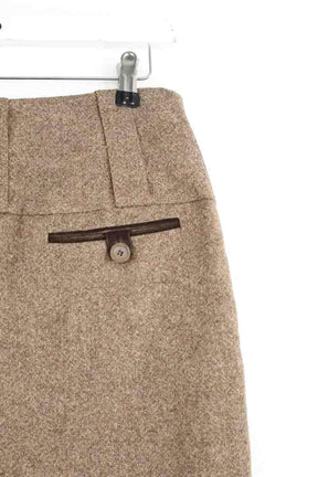 Mini jupe Barbara Bui Marron en Laine