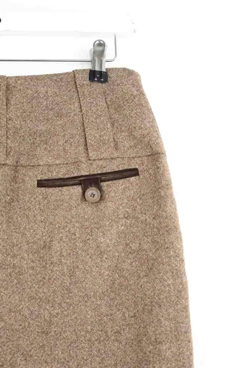 Mini jupe Barbara Bui Marron en Laine