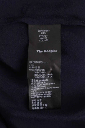 Blouse The Kooples Marine en Synthétique