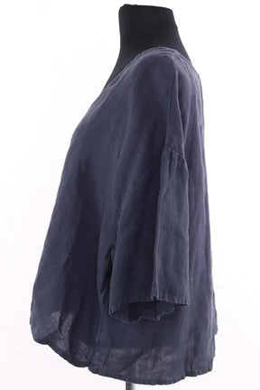T-shirt American Vintage Anthracite en Lin