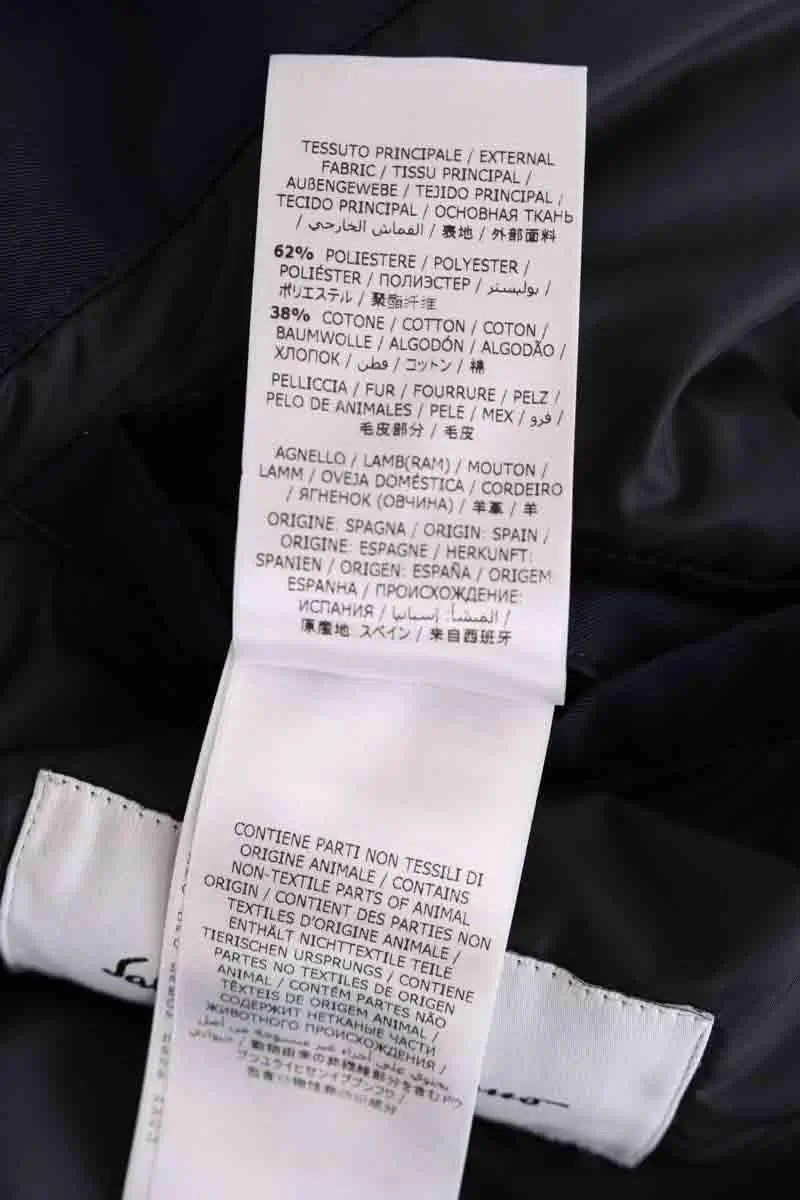 Manteau Salvatore Ferragamo Marine en Synthétique