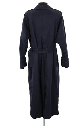 Trench-coat Burberry Marine en Coton