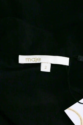 Combinaison Maje Noir en Soie