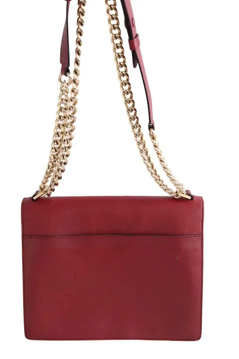 Sac à bandoulière Delvaux Rouge en Cuir