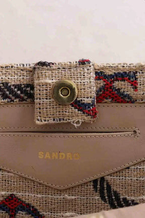 Cabas Sandro Beige en Tissu