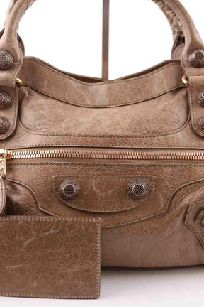 Sac à main Balenciaga City Marron