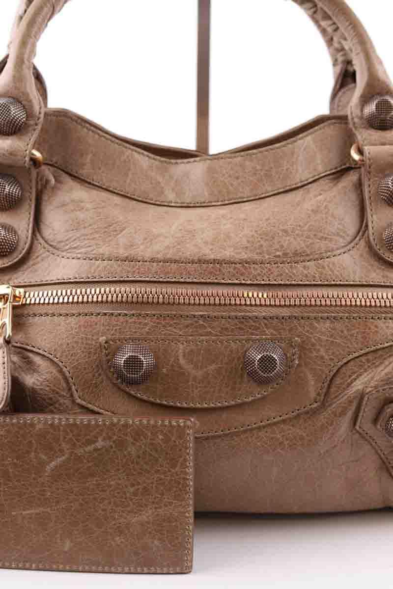 Sac à main Balenciaga City Marron