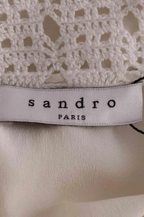 Blouse Sandro Beige en Soie