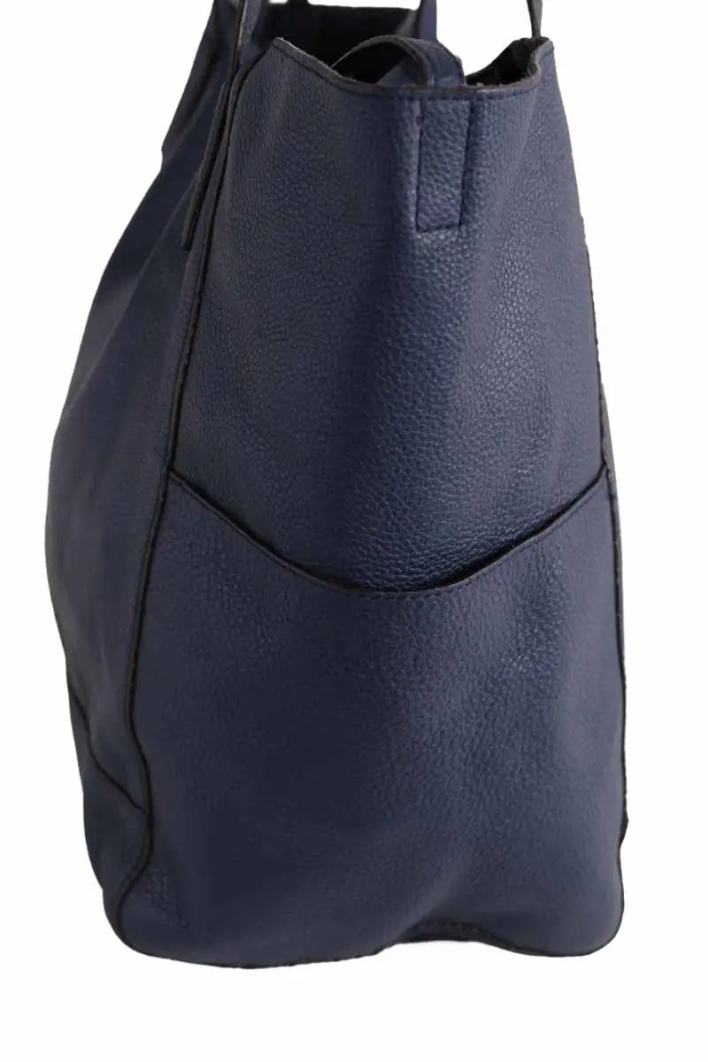 Sac porté épaule Michael Kors Bleu en Cuir