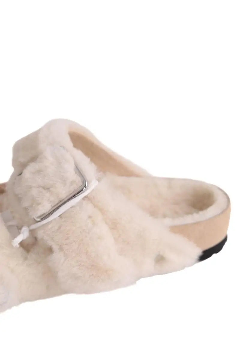 Mules Birkenstock Beige en Cuir