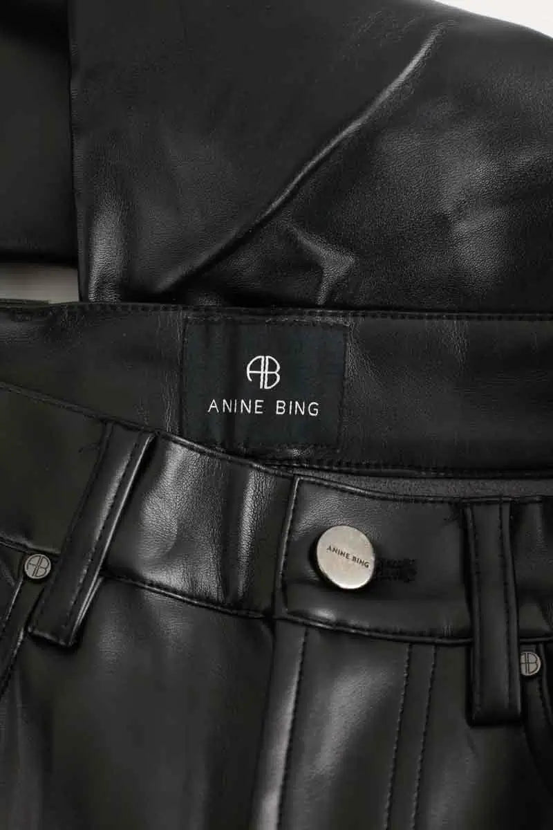Pantalon droit Anine Bing  Noir