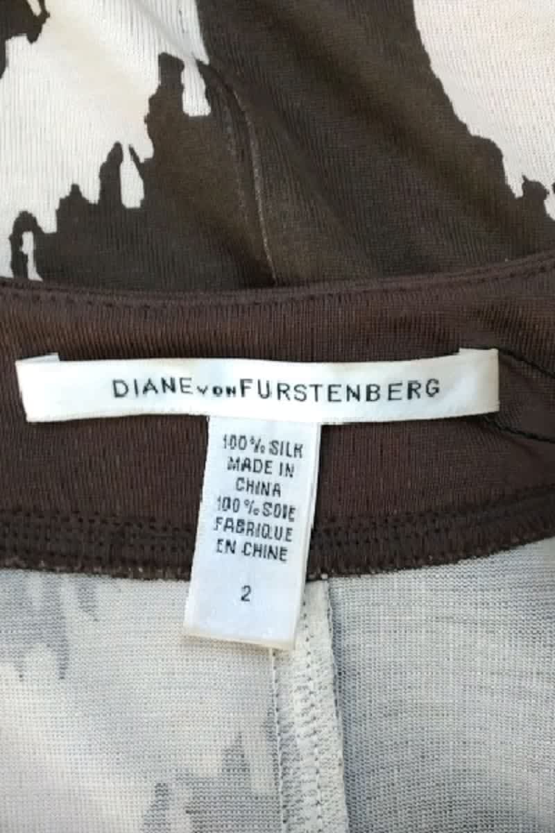 Mi-longueur Diane Von Furstenberg  Marron