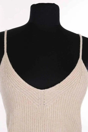 Top sans manche Joseph Ecru en Coton