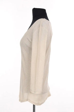 Top Majestic Filatures Beige en Coton
