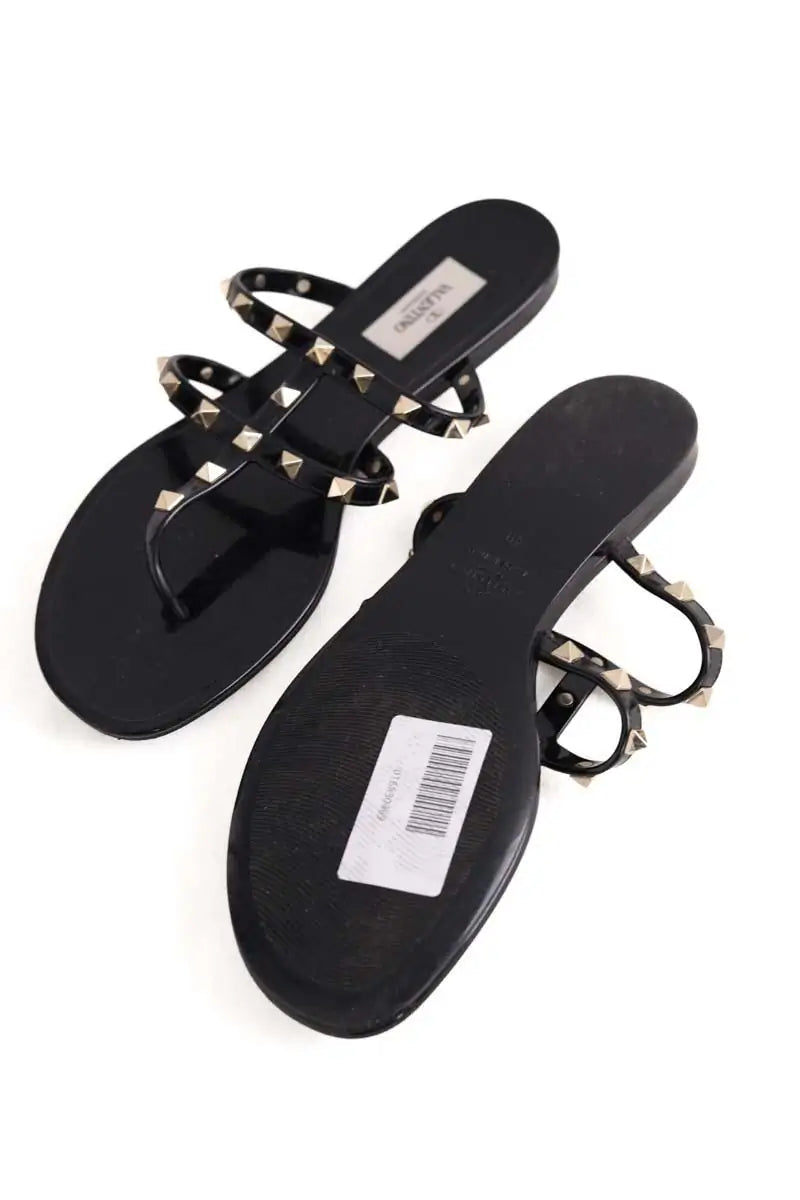 Sandales Valentino Noir en Plastique