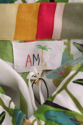 Robe AML Paris Vert en Soie