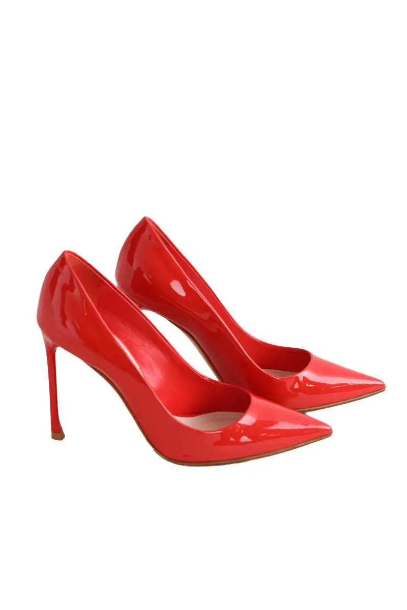 Talons Dior Rouge en Cuir verni