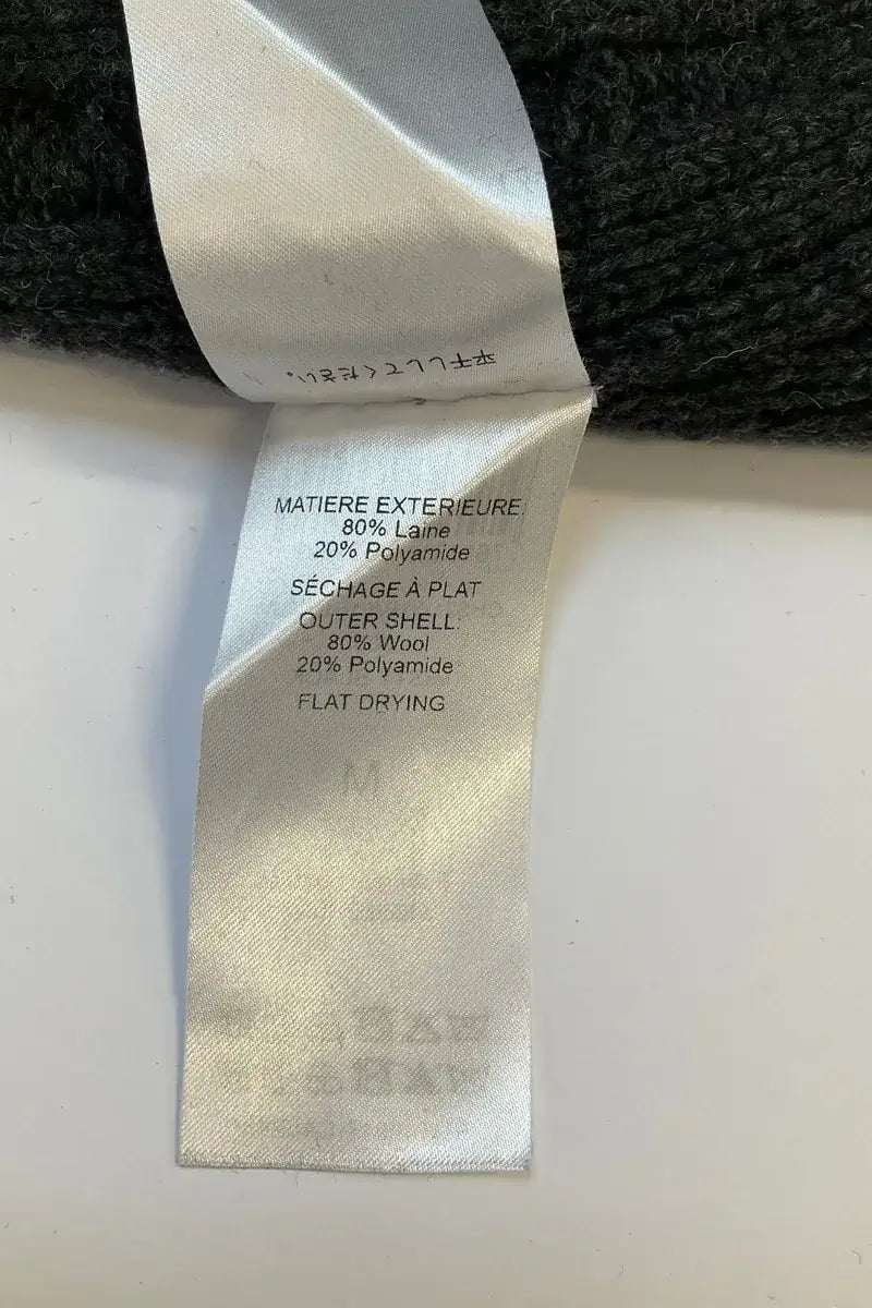 Poncho Chloé Noir en Laine