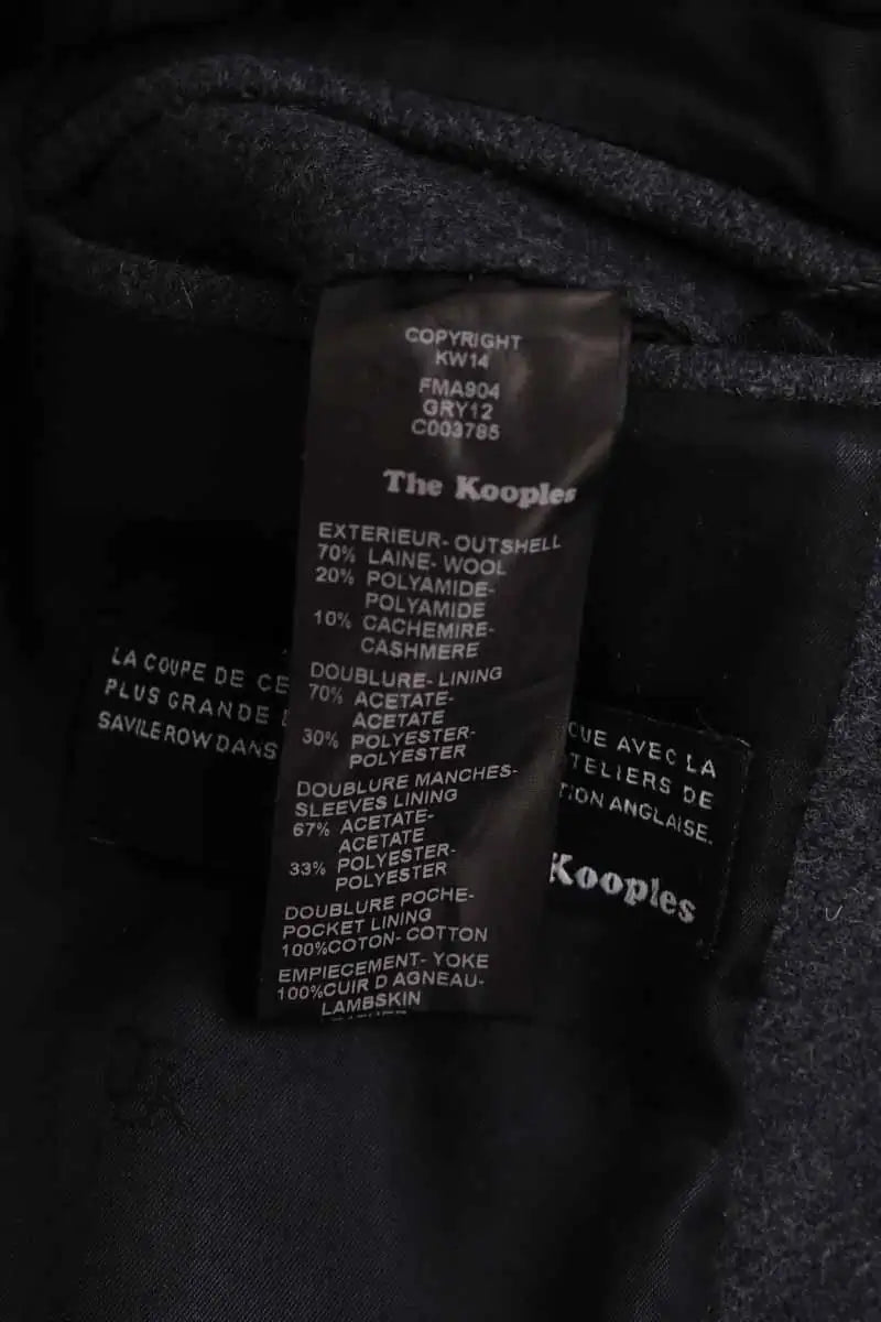 Manteau The Kooples Gris en Laine