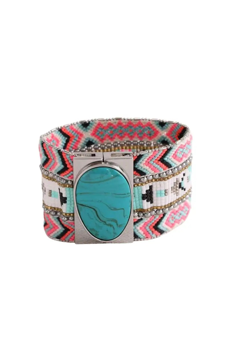 Bracelet Hipanema Multicolore en Tissu - Seconde Main
