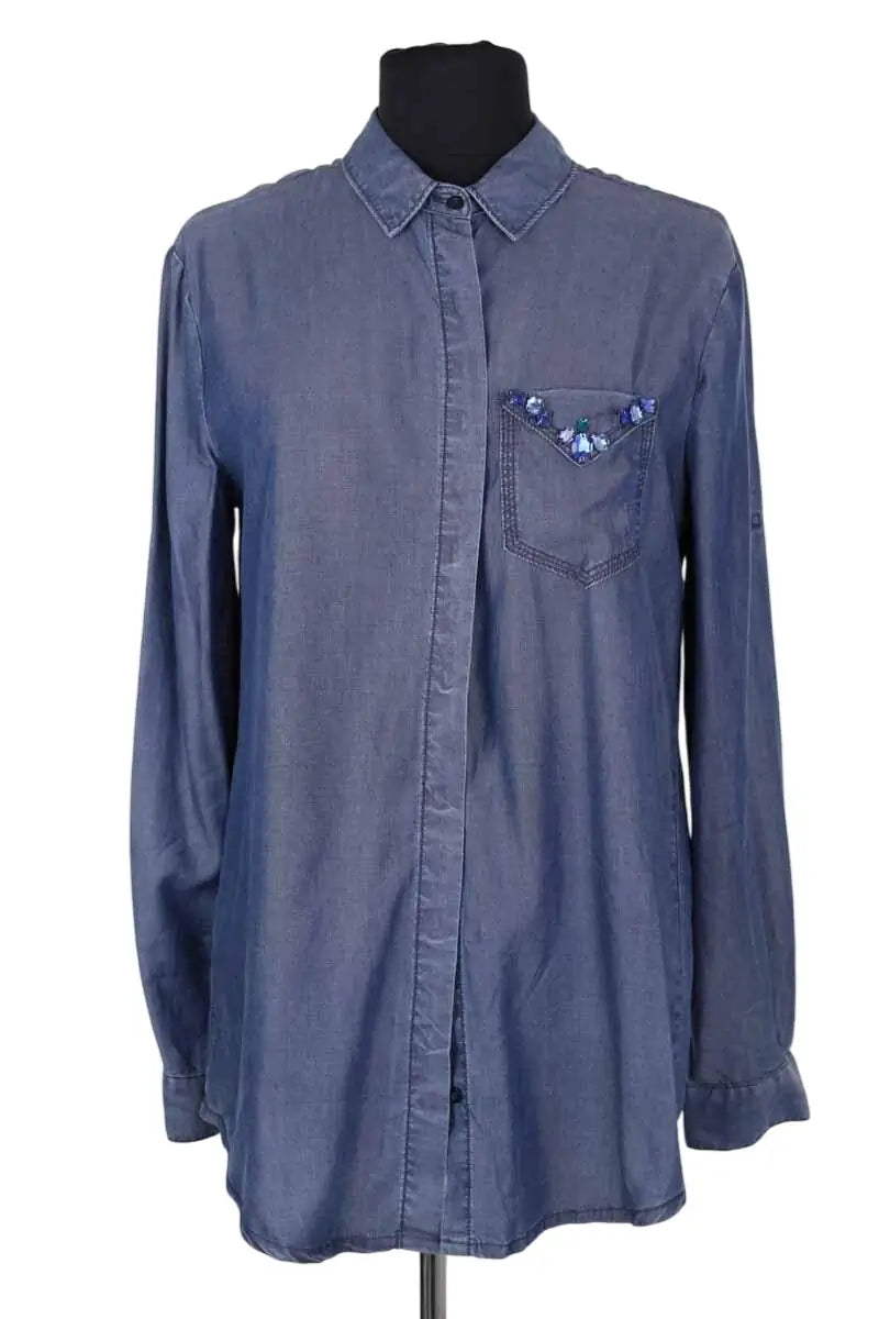 Chemise Liu Jo Bleu en Synthétique, taille L - Seconde Main