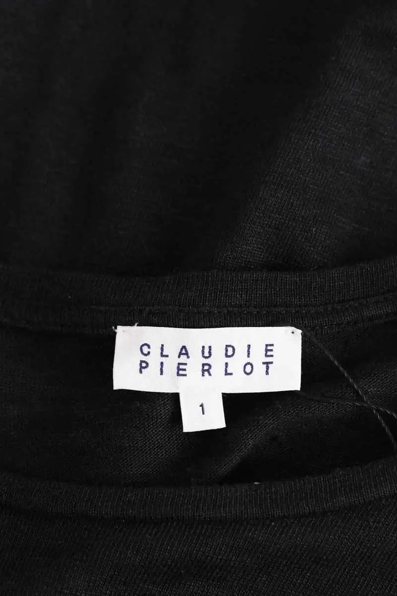Top manches 3/4 Claudie Pierlot Noir en Lin