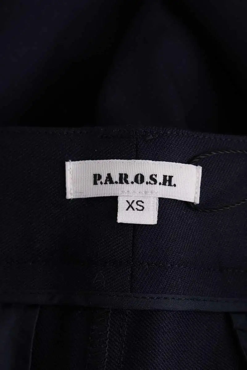 Pantalon droit Parosh Bleu en Laine