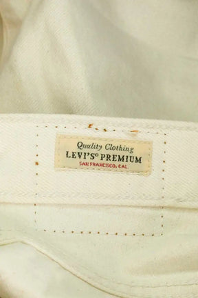Jean droit W24 L26 Levi's 501 Beige en Coton