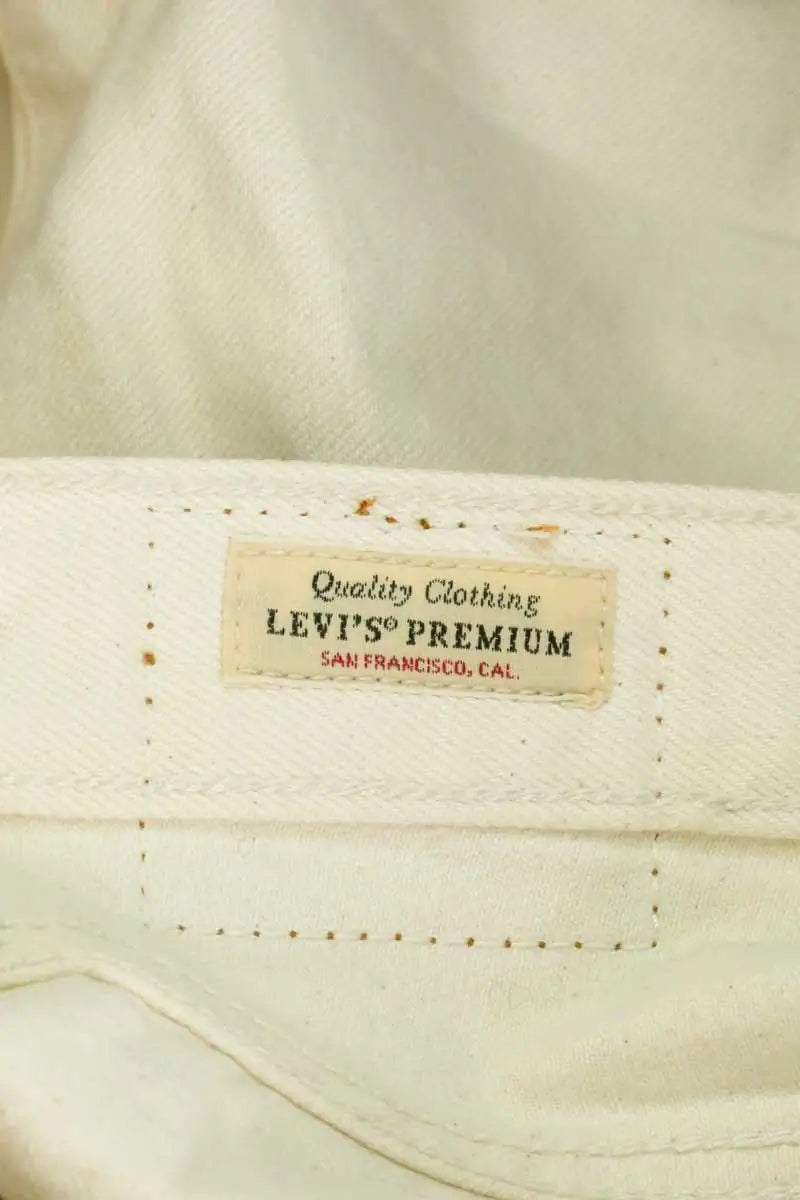 Jean droit W24 L26 Levi's 501 Beige en Coton